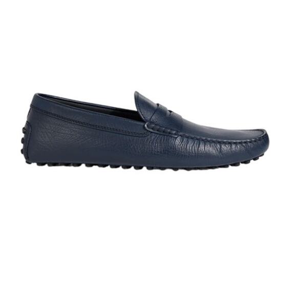 Tod's Shoes - Tod's Navy Leather Driving Loafers